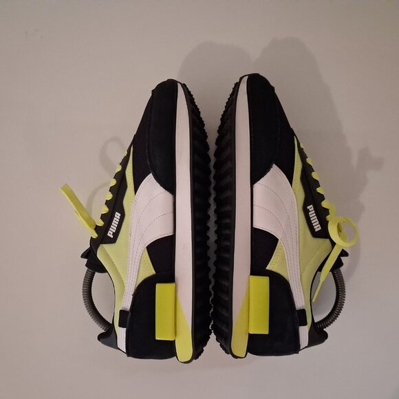 Puma Future Riders Black and Neon Size 8 #373383-01 - Picture 8 of 11